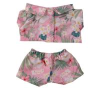 niannyyhouse 10cm-15cm Plush Doll Clothes Shirt Pants Swimsuit Set Compatible with 17cm Labubu Doll (Pink)