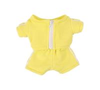 niannyyhouse 10cm 15cm Plush Doll Clothes Solid Color Coat Pants Sportswear Outfit Dolls Accessories Dress Up (Yellow-15cm)