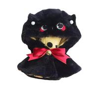 niannyyhouse 10cm 20cm Plush Doll Clothes Black Cloak Cape Doll Dressup (20cm)