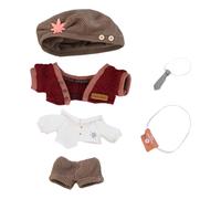 niannyyhouse 10cm 20cm Plush Doll Clothes Hat Sweater Shirt Tie Pants Backpack Postman Suit Doll Dressup (10cm)