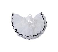 niannyyhouse 10cm Plush Doll Clothes Lace Black And White Dress Stuffed Toy Dressup (White)