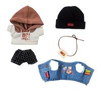 niannyyhouse 15cm Plush Doll Clothes Explorer Sets Hat Vests Hoodie Pants Backpacks 6in Doll Accessories (15cm)