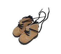 niannyyhouse 20 cm Plush Doll Leather Shoes Length 5.4 cm Doll Accessories (Brown)