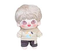 niannyyhouse 20cm Plush Doll Boy Humanoid Stuffed Body no Attribute 8" Normal Body Wearable Clothing Dress Up Gifts (a-46-with Skeleton)