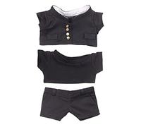 niannyyhouse 20cm Plush Doll Clothes Black Suits Jacket T-shirt Pants 8in Stuffed Doll Clothing