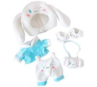 niannyyhouse 20cm Plush Doll Clothes Blue Dog Suit 8in Doll Dress Up
