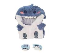 niannyyhouse 20cm Plush Doll Clothes Shark Hoodie Shoes 8in Doll Accessories