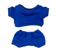 niannyyhouse 20cm Plush Doll Clothes Sportswear Suits Sweatshirts Pants Doll Dress up (Blue, 20cm)