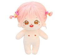 niannyyhouse 20cm Plush Doll Girl Humanoid Stuffed Body no Attribute 8" Normal Body Wearable Clothing Dress Up Gifts (a-2-without Skeleton)