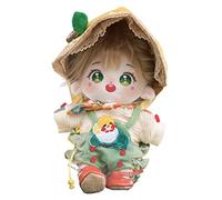 niannyyhouse 20cm Plush Doll Girl Humanoid Stuffed Body no Attribute 8" Normal Body Wearable Clothing Dress Up Gifts (a-12-with Skeleton)