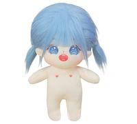 niannyyhouse 20cm Plush Doll Girl Humanoid Stuffed Body no Attribute 8" Normal Body Wearable Clothing Dress Up Gifts (a-3-without Skeleton)