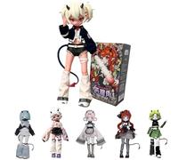 niannyyhouse BJD Blind Box Figurines, Devil Horns Series, 1/8 Scale, Ball Jointed Doll with Clothes, Action Figure Collectable (1PC)
