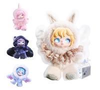 niannyyhouse Plush Doll Blind Box, Snow Trace Whispers Series, 6.6in Stuffed Plushies Figures, Cute Collectible Gifts (4PCs)