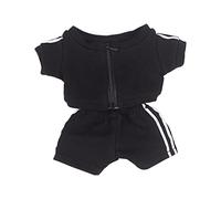 niannyyhouse Sportswear Uniforms 7.8"（20CM） Plush Doll Stuffed Figures Toys Clothes (Black)
