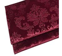 NIANTONG Soft Thicker Velvet Fabric Upholstery Dressmaking Curtain Blind Cushion Craft Velour Material 145 Cm Wide Sold By The Meter(Color:Wine red)