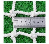 NIANTONG White Stair Railing Netting, Safety Net for Children, Fence Net for Playground Garden, Decorative Netting, Truck Cargo Net, 5mm Rope, 5cm Mesh(Size:1x2m(3x7ft))
