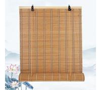 NIANXINN Bamboo Blinds,Custom Roller Blinds Curtain,Roman Blinds,Porch Patio Blackout Windows Blinds,Roll-up Bamboo Shades for Indoor & Outdoor Privacy Screen,Width x Height (71cm x 211cm)
