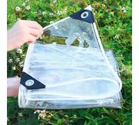 NIANXINN Multipurpose Clear Tarps,Heavy Duty PVC Transparent Tarpaulin Water Proof,0.35mm Plastic Sheet Pergola Covers for Gardens Greenhouse Plants Pet Roof,Custom (1.2m x 1.2m(3.94ft x 3.94ft))
