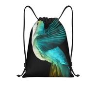 Nianyuer Cute Hummingbird Print Drawstring Backpack Gym Bag Lightweight Sport Sackpack Foldable Gym Sack S