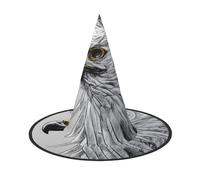 Nianyuer Halloween Witch Hat for Adults,Sketching an eagle Print Spooky Pointed Hat,Lightweight Party Costume Headwear