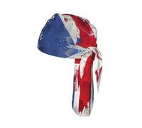 Nianyuer Mens Mesh Durag Vivid Union Jack Print Skull Cap Wave Cap Breathable Du rag Cycling Headwrap Helmet Liner