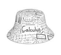 Nianyuer Unisex Bucket Hat, Math Geometry Geek Calculus Fishmen Hat Reflective Sun Protection Cap for Outdoor Travel Hiking
