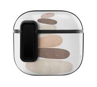 Niapessel for AirPods 4 Case, Abstract Boho Balance Stones Print Compatible with Apple Airpods 4th Generation Case for Women Men, PC Hard Shell Full Protective Case Cover