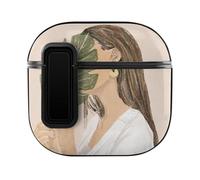 Niapessel for AirPods 4 Case, Abstract Boho Woman Print Compatible with Apple Airpods 4th Generation Case for Women Men, PC Hard Shell Full Protective Case Cover