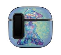 Niapessel for AirPods 4 Case, Aesthetic Trippy Mushroom Print Compatible with Apple Airpods 4th Generation Case for Women Men, PC Hard Shell Full Protective Case Cover
