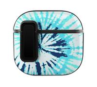 Niapessel for AirPods 4 Case, Blue Tie Dye Print Compatible with Apple Airpods 4th Generation Case for Women Men, PC Hard Shell Full Protective Case Cover