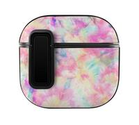 Niapessel for AirPods 4 Case, Colorful Tie Dye Print Compatible with Apple Airpods 4th Generation Case for Women Men, PC Hard Shell Full Protective Case Cover