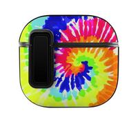 Niapessel for AirPods 4 Case, Colorful Tie Dye Print Compatible with Apple Airpods 4th Generation Case for Women Men, PC Hard Shell Full Protective Case Cover
