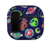 Niapessel for AirPods 4 Case, Cool Boys Space Pattern Print Compatible with Apple Airpods 4th Generation Case for Women Men, PC Hard Shell Full Protective Case Cover