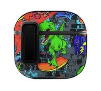 Niapessel for AirPods 4 Case, Cool Dinosaur Print Compatible with Apple Airpods 4th Generation Case for Women Men, PC Hard Shell Full Protective Case Cover