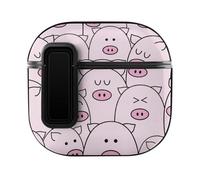 Niapessel for AirPods 4 Case, Cute Animal with Pig Pink Print Compatible with Apple Airpods 4th Generation Case for Women Men, PC Hard Shell Full Protective Case Cover