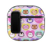 Niapessel for AirPods 4 Case, Cute Animals Print Compatible with Apple Airpods 4th Generation Case for Women Men, PC Hard Shell Full Protective Case Cover