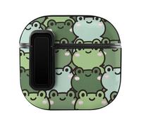 Niapessel for AirPods 4 Case, Cute Frog Cartoon Print Compatible with Apple Airpods 4th Generation Case for Women Men, PC Hard Shell Full Protective Case Cover