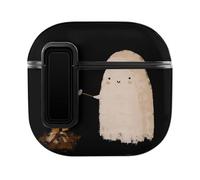 Niapessel for AirPods 4 Case, Cute Halloween Ghost Print Compatible with Apple Airpods 4th Generation Case for Women Men, PC Hard Shell Full Protective Case Cover