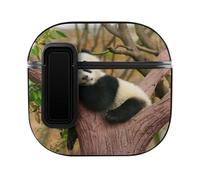 Niapessel for AirPods 4 Case, Cute Lovely Panda Print Compatible with Apple Airpods 4th Generation Case for Women Men, PC Hard Shell Full Protective Case Cover