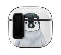 Niapessel for AirPods 4 Case, Cute Penguin Print Compatible with Apple Airpods 4th Generation Case for Women Men, PC Hard Shell Full Protective Case Cover