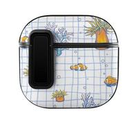 Niapessel for AirPods 4 Case, Cute Underwater World Print Compatible with Apple Airpods 4th Generation Case for Women Men, PC Hard Shell Full Protective Case Cover