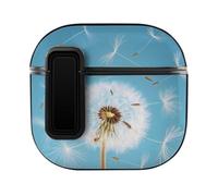 Niapessel for AirPods 4 Case, Dandelion Flying Away with Wind Print Compatible with Apple Airpods 4th Generation Case for Women Men, PC Hard Shell Full Protective Case Cover
