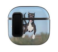 Niapessel for AirPods 4 Case, Funny Crazy Dog Print Compatible with Apple Airpods 4th Generation Case for Women Men, PC Hard Shell Full Protective Case Cover