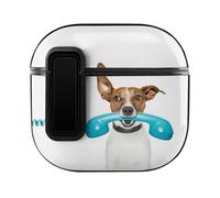 Niapessel for AirPods 4 Case, Funny Dog Print Compatible with Apple Airpods 4th Generation Case for Women Men, PC Hard Shell Full Protective Case Cover