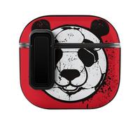 Niapessel for AirPods 4 Case, Funny Football Panda Print Compatible with Apple Airpods 4th Generation Case for Women Men, PC Hard Shell Full Protective Case Cover