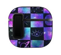 Niapessel for AirPods 4 Case, Galaxy Space Icons Print Compatible with Apple Airpods 4th Generation Case for Women Men, PC Hard Shell Full Protective Case Cover