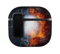 Niapessel for AirPods 4 Case, Golf Ball Fire Water Print Compatible with Apple Airpods 4th Generation Case for Women Men, PC Hard Shell Full Protective Case Cover
