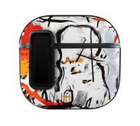 Niapessel for AirPods 4 Case, Grunge Graffiti Street Style Print Compatible with Apple Airpods 4th Generation Case for Women Men, PC Hard Shell Full Protective Case Cover