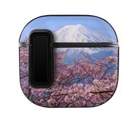 Niapessel for AirPods 4 Case, Japanese Mountain Flower Print Compatible with Apple Airpods 4th Generation Case for Women Men, PC Hard Shell Full Protective Case Cover