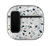 Niapessel for AirPods 4 Case, Natural Stone Granite Print Compatible with Apple Airpods 4th Generation Case for Women Men, PC Hard Shell Full Protective Case Cover